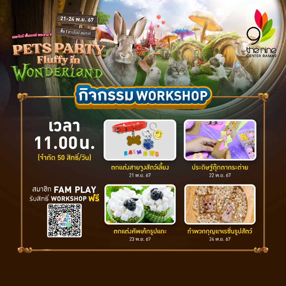 Workshop Pet Party Fluffy in Wonderland