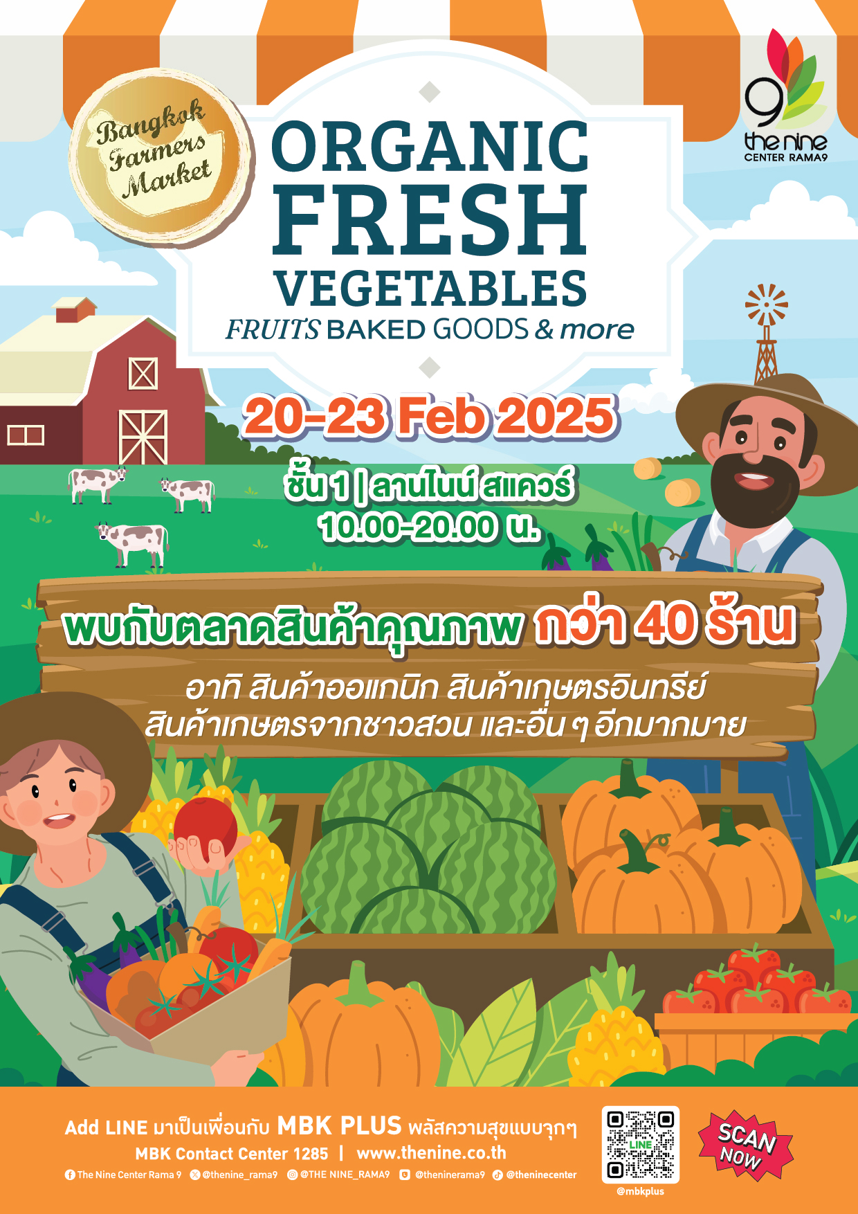 Bangkok Farmers Market - A4 Poster