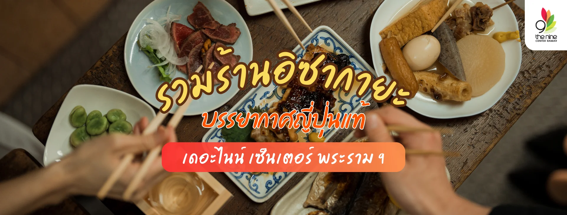 สุดยอดอิซากายะ เดอะไนน์ พระราม 9 บรรยากาศญี่ปุ่นแท้ใจกลางกรุง