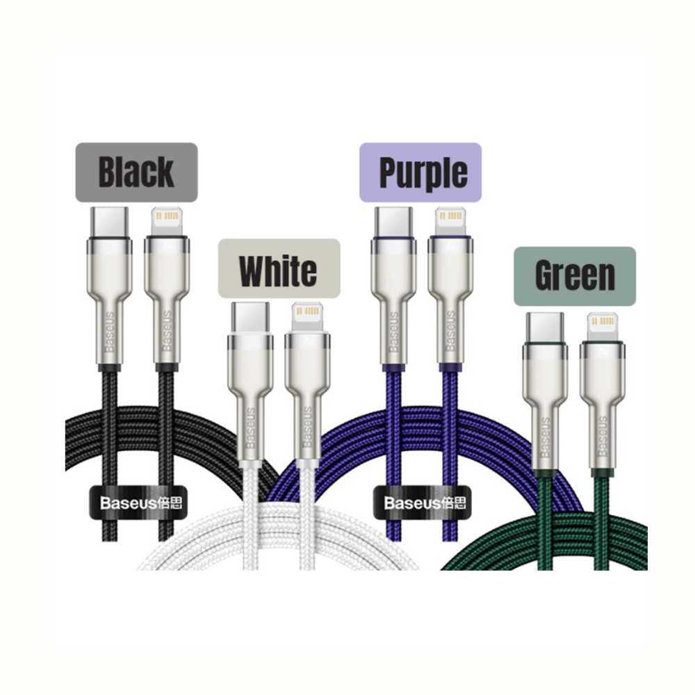 สายชาร์จเร็ว สายชาร์จไอโฟน Baseus Fast 20W สายชาร์จแท้ สายถักทนทาน